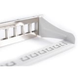 Digitus Modulares Patchpanel, 12-Port, unbestückt grau, 1 HE, für Keystone-Module