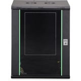 Digitus Wandgehäuse Dynamic Basic Serie - 600x450 mm (BxT), IT-Schrank schwarz, 16 Höheneinheiten