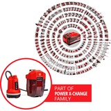 EINHELL Akku-Klarwasserpumpe GE-PP 18 RB Li-Solo, Tauch- / Druckpumpe rot/schwarz, ohne Akku und Ladegerät