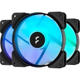Fractal Design Aspect 12 RGB Black Frame 3er, Gehäuselüfter schwarz/weiß, 3er Pack, 120 mm