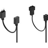 Fractal Design Aspect 12 RGB Black Frame 3er, Gehäuselüfter schwarz/weiß, 3er Pack, 120 mm