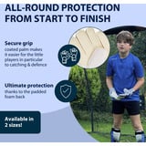 HUDORA Torwarthandschuhe für Kinder, blau, Gr. M blau/weiß, für Kinder ab 5 Jahren