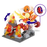 Mattel MEGA Pokémon Glumandas feurige Drehung, Konstruktionsspielzeug 