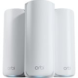 Netgear ORBI RBE773-100EUS  WIFI 7 MESH Zusatzsatellit 3er Set, Mesh Access Point weiß, Tri-Band WiFi 7