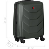 Wenger Prymo Carry-On, Schalenkoffer, Trolley anthrazit, 43 Liter