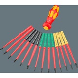 Wera Kraftform Kompakt Turbo i Imperial 1 Tool Finder, 16-teilig, Steckschlüssel rot/gelb, 16-teilig