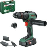 Bosch Akku-Schlagbohrschrauber AdvancedImpact 18V-80 QuickSnap grün, Li-Ionen Akku 2,5Ah, Koffer, POWER FOR ALL ALLIANCE