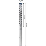 Bosch Professional EXPERT Hammerbohrer SDS-max-8X, Ø 24mm Arbeitslänge 200mm