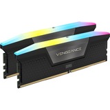 Corsair DIMM 64 GB DDR5-6000 Kit, Arbeitsspeicher schwarz, CMH64GX5M2B6000C40, Vengeance RGB, XMP