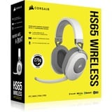 Corsair HS65 Wireless, Gaming-Headset weiß, Klinke, USB-Dongle, Bluetooth