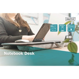 Digitus Notebook Tisch / Arbeitsplatz, bis 17" grau, Handy-Slot und Mauspad