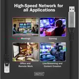 Digitus USB-A 3.2 Gen1 > RJ-45 Ethernet Kabel, 1Gbit/s, Adapter schwarz, 5 Meter, 10/100/1.000Mbit/s