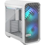 Fractal Design Compact RGB White TG Clear, Tower-Gehäuse weiß, Tempered Glass