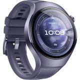 Huawei Watch 5 46mm (Rates-L39L), Smartwatch grau/violett, Komposit-Armband in grauviolett, Gehäuse aus Titanium
