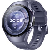 Huawei Watch 5 46mm (Rates-L39L), Smartwatch grau/violett, Komposit-Armband in grauviolett, Gehäuse aus Titanium