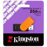 Kingston DataTraveler Exodia S 256GB, USB-Stick schwarz/orange, USB-A 3.2 Gen 1