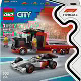 LEGO 60493 City F1 Truck mit Audi F1 Rennwagen, Konstruktionsspielzeug 