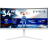 Philips EVNIA 34M2C5601QA, Gaming-Monitor 86.36 cm (34 Zoll), weiß, WQHD, Fast-VA, Curved, HDMI, DP, 200Hz Panel