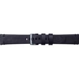 Samsung Leder Armband Essex von Strap Studio, Uhrenarmband schwarz, 20 mm, Samsung Galaxy Watch