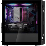 SilverStone FARA H1M, Tower-Gehäuse schwarz, Tempered Glass