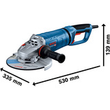 Bosch Professional Winkelschleifer GWS 27-230 JR Professional blau, 2.700 Watt