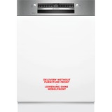 Bosch SBI4ECS21E Serie 4, Spülmaschine edelstahl (gebürstet), 60 cm, Home Connect, XXL