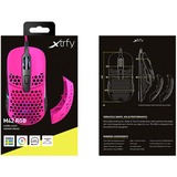 CHERRY Xtrfy M42 RGB, Gaming-Maus pink/schwarz