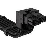Corsair Typ 4 > 90°-12V-2x6-GPU-Stromkabel (Stil A) schwarz, 65cm, Sense Pins unter dem 12-poligen Anschluss