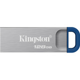 Kingston DataTraveler Kyson 128 GB, USB-Stick silber/blau