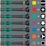 Wera 2067/6 Elektroniker TORX BO Schraubendrehersatz + Rack schwarz/grün, 6-teilig, Black Point Spitze