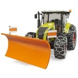 bruder 03018 Claas Axion 950 mit Schneeketten und Räumschild, Modellfahrzeug 