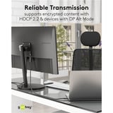 goobay USB Adapterkabel, USB-C Stecker > DisplayPort Stecker, 4K 60Hz schwarz, 2 Meter, 21,6 Gbit/s