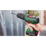 Bosch Heimwerken & Garten Akku-Schlagbohrschrauber EasyImpact 18V-40 grün/schwarz, 2x Li-Ionen Akku 1,5Ah, Koffer, POWER FOR ALL ALLIANCE