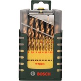 Bosch Heimwerken & Garten HSS-TiN-Metallbohrer-Satz, 19-teilig grün