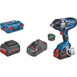 Bosch PRO Akku-Schlagschrauber BITURBO GDS 18V-1050 HC Professional, 18Volt blau/schwarz, 2x Akku ProCORE18V 8,0Ah, Bluetooth Modul, 3/4", in L-BOXX