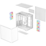 DeepCool CG590U 5F WH, Tower-Gehäuse weiß, Panorama Glass
