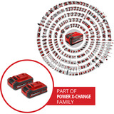 EINHELL Akku Power-X-Change TWIN-PACK 18Volt 4,0Ah rot/schwarz, 2 Stück, ohne Ladegerät