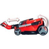 EINHELL Professional Akku-Rasenmäher RASARRO 36/40, 36Volt (2x18V) rot/schwarz, 2x Li-Ionen Akku 4,0Ah