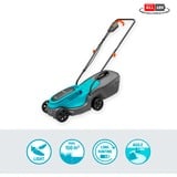 GARDENA Akku-Rasenmäher PowerMax 30/18V P4A Ready-To-Use Set, 18Volt schwarz/türkis, Li-Ion Akku 4,0Ah, POWER FOR ALL ALLIANCE