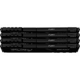 Kingston FURY DIMM 32 GB DDR4-3600 (4x 8 GB) Quad-Kit, Arbeitsspeicher schwarz, KF436C17BBK4/32, Beast, INTEL XMP