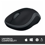 Logitech Wireless Mouse M185, Maus grau, Retail