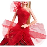 Mattel Barbie Signature 2024 Holiday Barbie Modepuppe blond mit Karokleid
