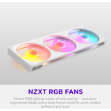NZXT F360 RGB, Gehäuselüfter weiß, 360 mm