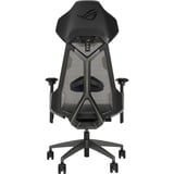 ASUS ROG Destrier Gaming-Stuhl black schwarz/grau, mobile Gaming-Armstützmodus, Akustikpaneel
