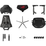ASUS ROG Destrier Gaming-Stuhl black schwarz/grau, mobile Gaming-Armstützmodus, Akustikpaneel
