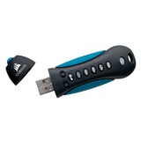 Corsair Flash Padlock 3 256 GB, USB-Stick schwarz/blau, USB-A 3.2 Gen 1