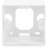 Digitus CAT.6A Datenanschlussdose, Aufputz, geschirmt, 2x RJ-45 LSA weiß, 5 Stück, Klasse E