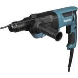 Makita Kombihammer HR2670FTX1, Bohrhammer blau/schwarz, 800 Watt, Transportkoffer, Meißel