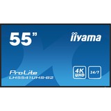 iiyama ProLite LH5541UHS-B2, Public Display schwarz (glänzend), UltraHD/4K, IPS, Mediaplayer