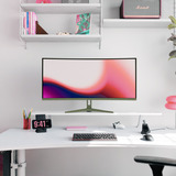 Arozzi Nova 34T2K165, Gaming-Monitor 86.4 cm (34 Zoll), grün, UWQHD, VA, Curved, HDMI, DP, Lautsprecher, 165Hz Panel